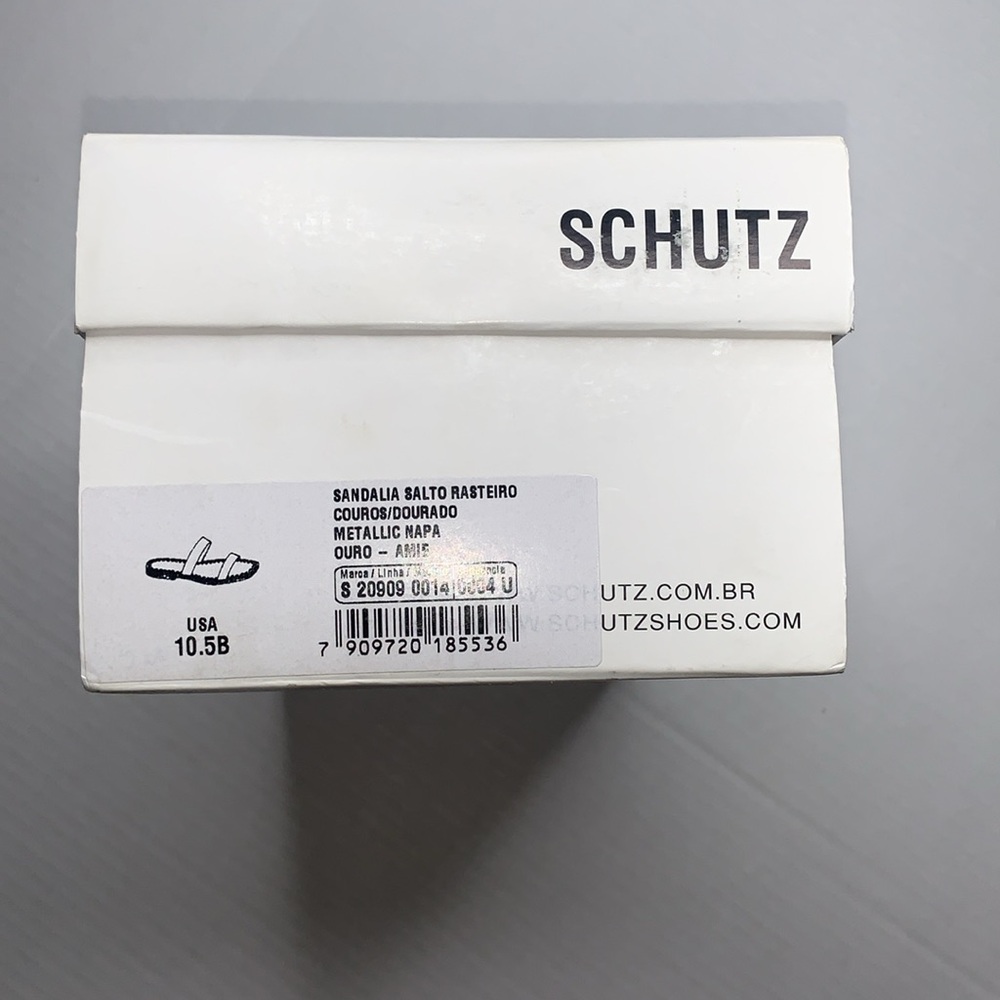 SCHUTZ Gold and Brown Sandals - Picture 9 of 9